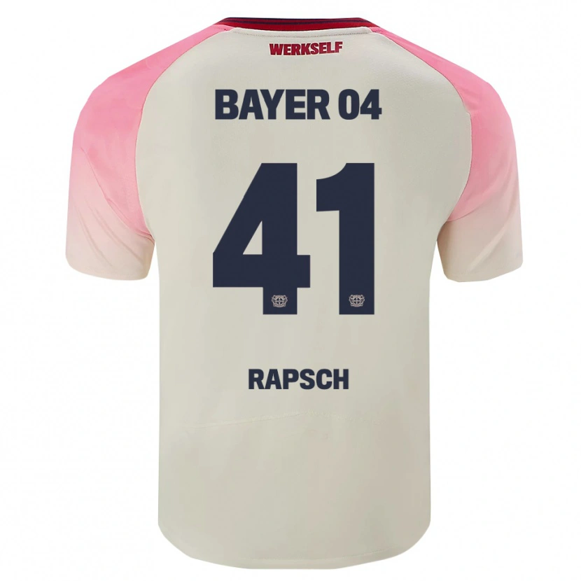 Danxen Kinderen Simeon Rapsch #41 Roze Gebroken Wit Uitshirt Uittenue 2025/26 T-Shirt