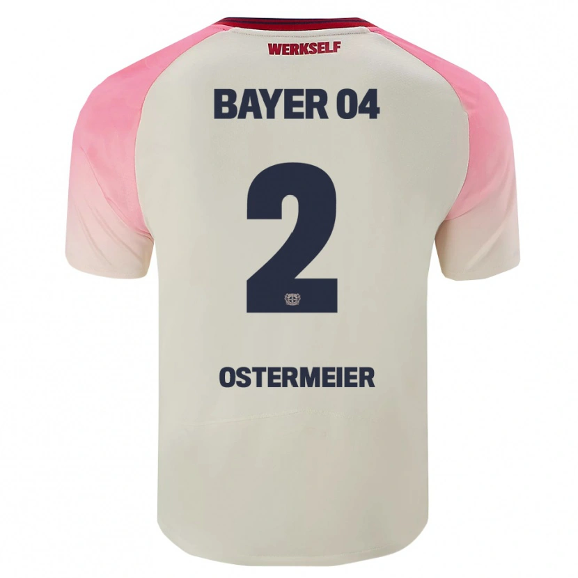 Danxen Kinderen Selina Ostermeier #2 Roze Gebroken Wit Uitshirt Uittenue 2025/26 T-Shirt