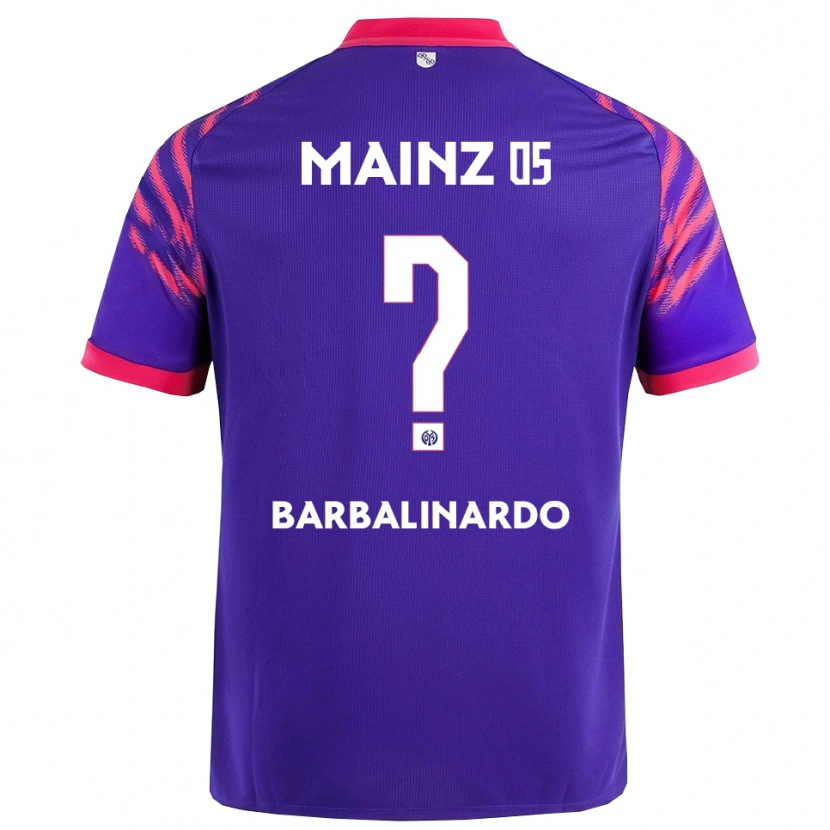 Danxen Kinderen Jordan Barbalinardo #0 Marineblauw Roze Uitshirt Uittenue 2025/26 T-Shirt