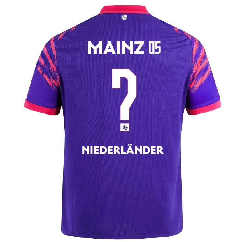 Danxen Kinderen Lennart Niederländer #0 Marineblauw Roze Uitshirt Uittenue 2025/26 T-Shirt