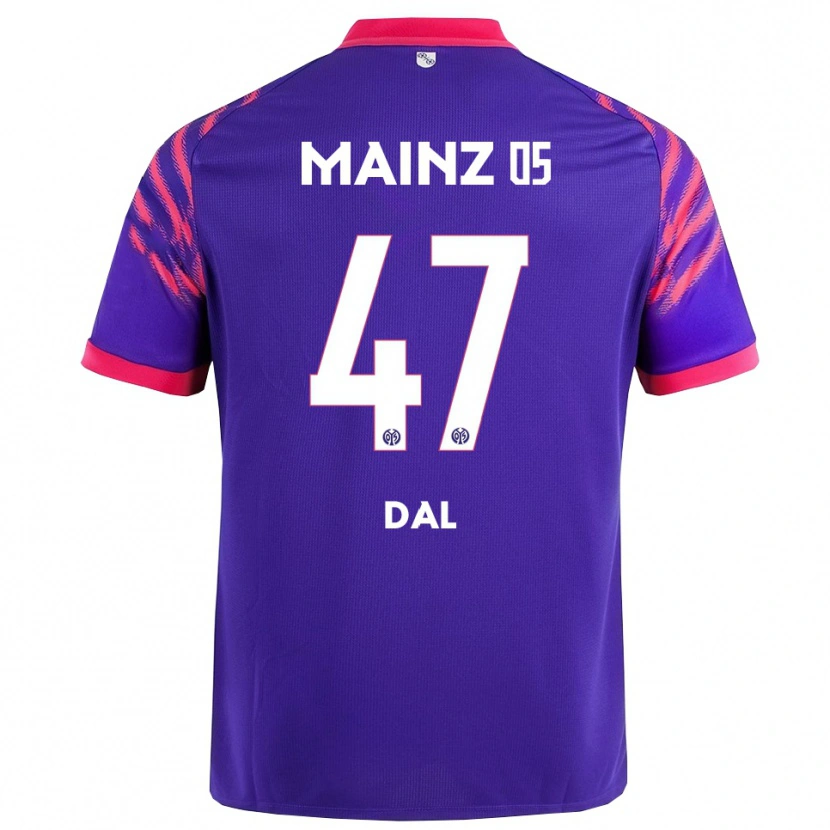 Danxen Kinderen Maxim Dal #47 Marineblauw Roze Uitshirt Uittenue 2025/26 T-Shirt