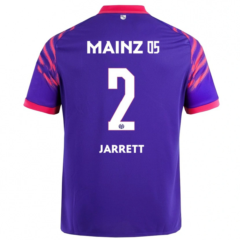 Danxen Kinderen Tyrone Jarrett #2 Marineblauw Roze Uitshirt Uittenue 2025/26 T-Shirt