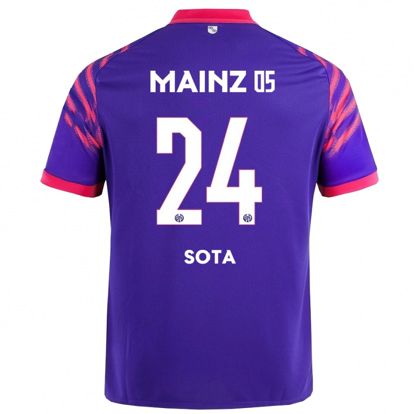 Danxen Kinderen Sota Kawasaki #24 Marineblauw Roze Uitshirt Uittenue 2025/26 T-Shirt