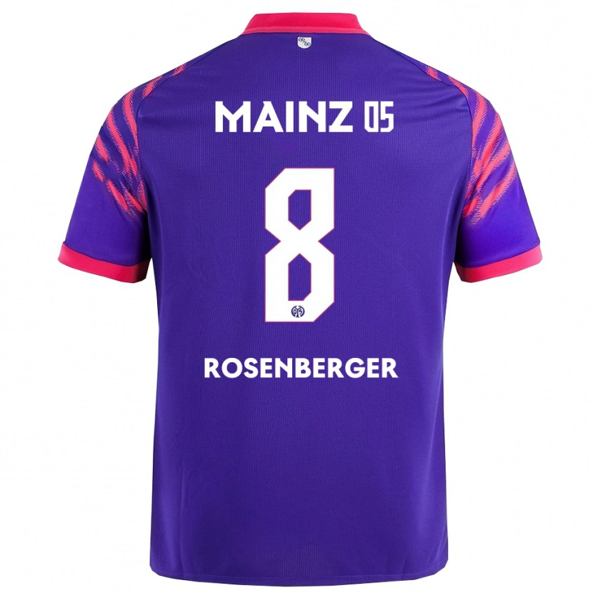 Danxen Kinderen Chris Rosenberger #8 Marineblauw Roze Uitshirt Uittenue 2025/26 T-Shirt