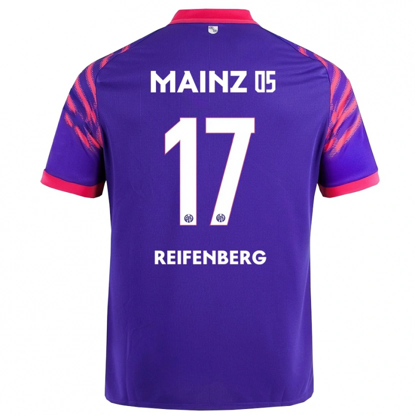 Danxen Kinderen Michelle Reifenberg #17 Marineblauw Roze Uitshirt Uittenue 2025/26 T-Shirt