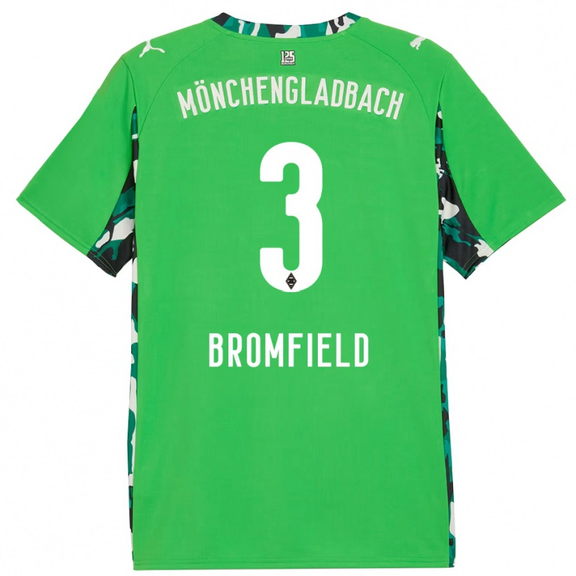 Danxen Kinderen Rio Bromfield #3 Groen Zwart Uitshirt Uittenue 2025/26 T-Shirt