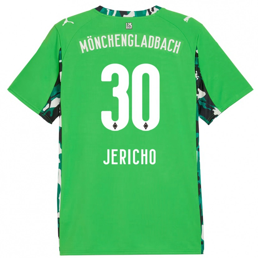 Danxen Kinderen Aidan Jericho #30 Groen Zwart Uitshirt Uittenue 2025/26 T-Shirt