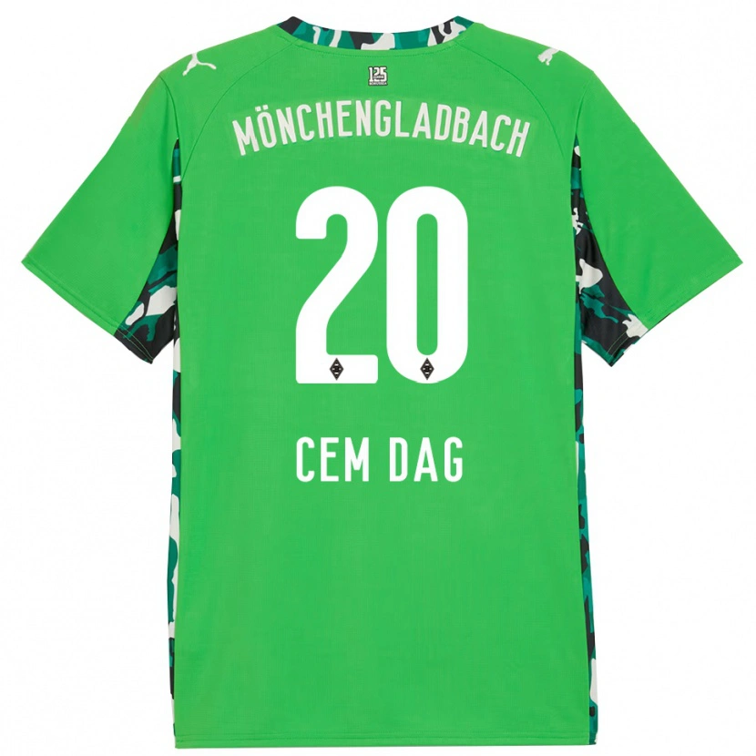 Danxen Kinderen Cem Dag #20 Groen Zwart Uitshirt Uittenue 2025/26 T-Shirt
