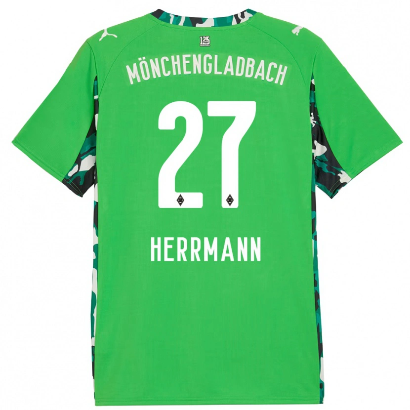 Danxen Kinderen Michelle Herrmann #27 Groen Zwart Uitshirt Uittenue 2025/26 T-Shirt
