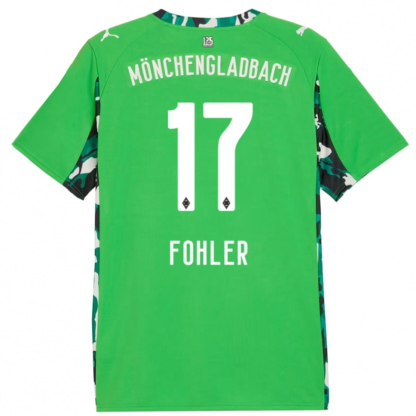 Danxen Kinderen Selma Fohler #17 Groen Zwart Uitshirt Uittenue 2025/26 T-Shirt
