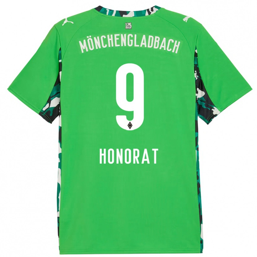 Danxen Kinderen Franck Honorat #9 Groen Zwart Uitshirt Uittenue 2025/26 T-Shirt
