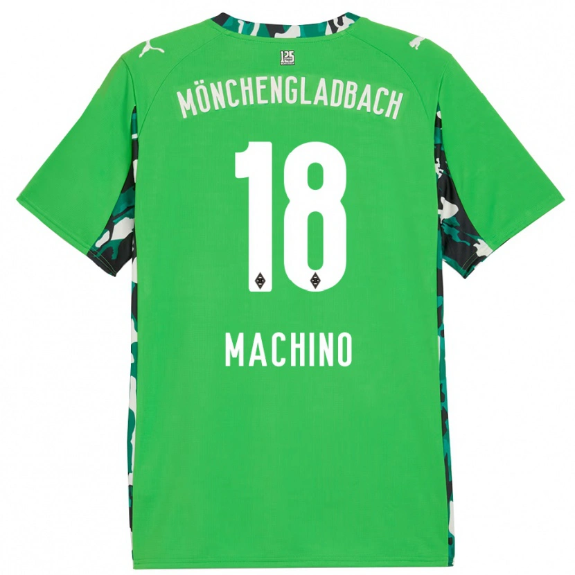 Danxen Kinderen Shuto Machino #18 Groen Zwart Uitshirt Uittenue 2025/26 T-Shirt