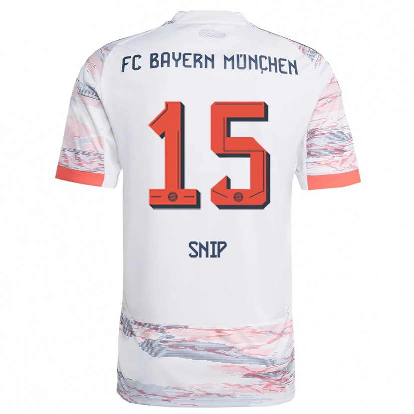 Danxen Kinderen Roy Snip #15 Wit Grijs Uitshirt Uittenue 2025/26 T-Shirt