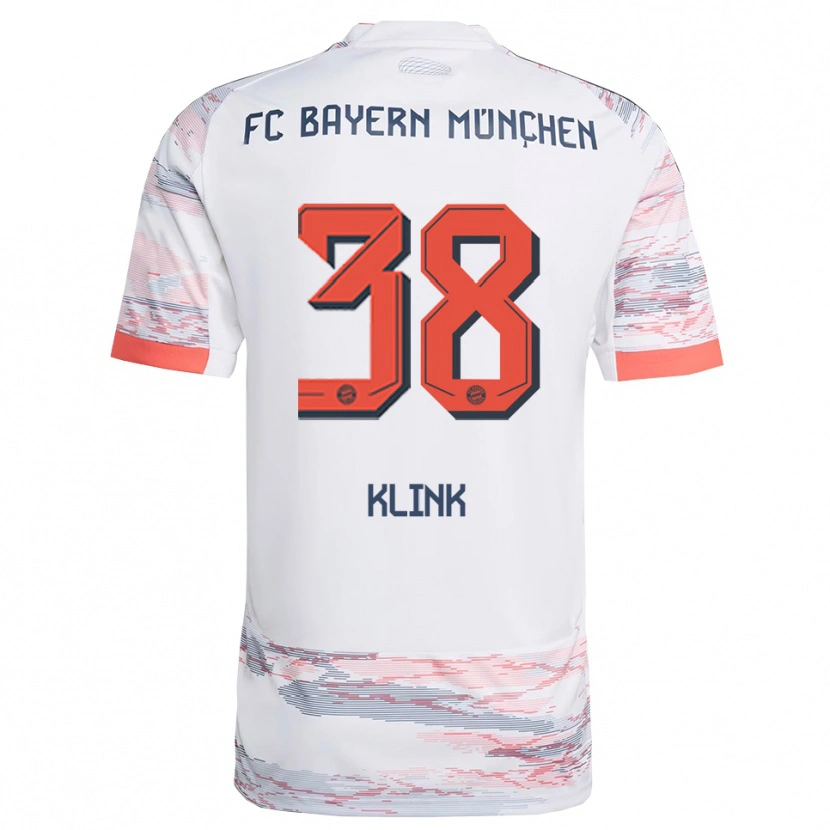 Danxen Kinderen Anna Klink #38 Wit Grijs Uitshirt Uittenue 2025/26 T-Shirt