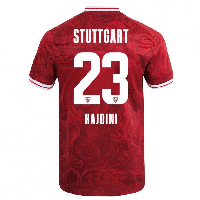 Danxen Kinderen Deli Hajdini #23 Rood Zwart Uitshirt Uittenue 2025/26 T-Shirt