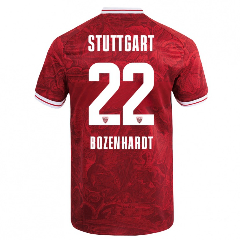Danxen Kinderen Laura Bozenhardt #22 Rood Zwart Uitshirt Uittenue 2025/26 T-Shirt