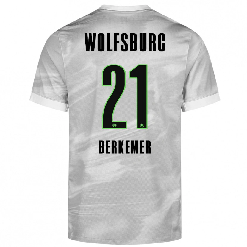 Danxen Kinderen Melvin Berkemer #21 Grijs Wit Uitshirt Uittenue 2025/26 T-Shirt
