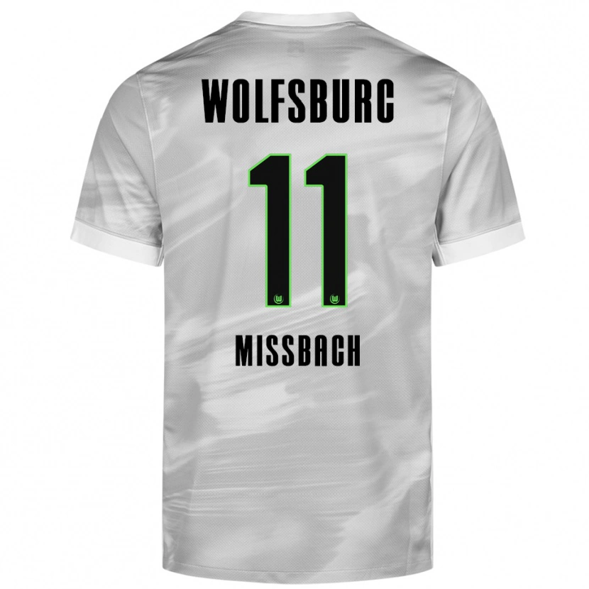 Danxen Kinderen Jupp Mißbach #11 Grijs Wit Uitshirt Uittenue 2025/26 T-Shirt