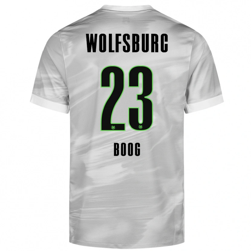 Danxen Kinderen Miguel Boog #23 Grijs Wit Uitshirt Uittenue 2025/26 T-Shirt