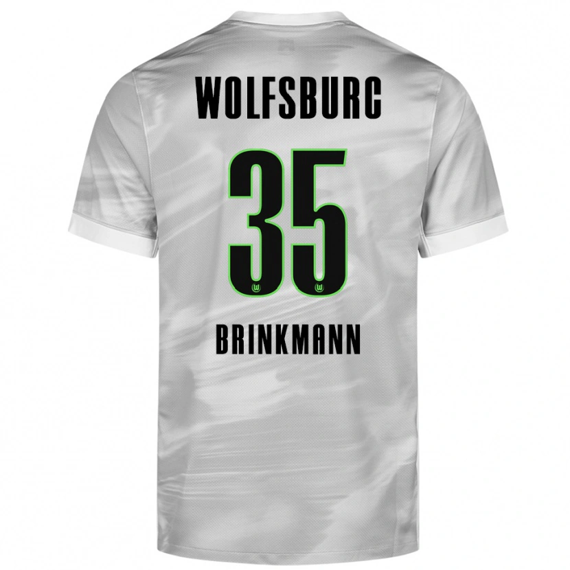 Danxen Kinderen Karla Brinkmann #35 Grijs Wit Uitshirt Uittenue 2025/26 T-Shirt