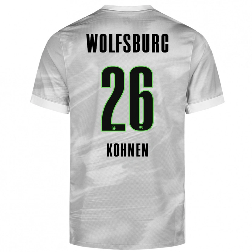 Danxen Kinderen Ben Kohnen #26 Grijs Wit Uitshirt Uittenue 2025/26 T-Shirt