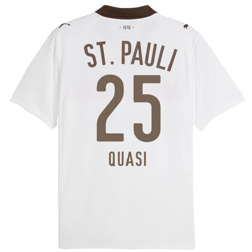 Danxen Kinderen Evans Quasi #25 Wit Rood Uitshirt Uittenue 2025/26 T-Shirt