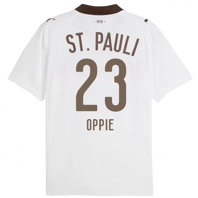 Danxen Kinderen Louis Oppie #23 Wit Rood Uitshirt Uittenue 2025/26 T-Shirt