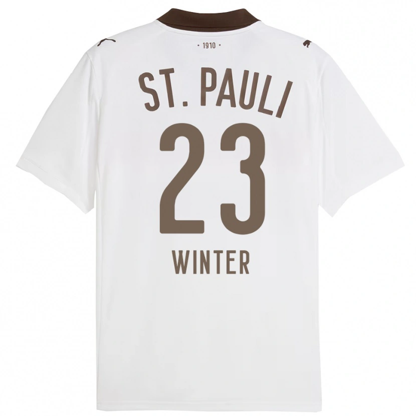 Danxen Kinderen Nik Winter #23 Wit Rood Uitshirt Uittenue 2025/26 T-Shirt