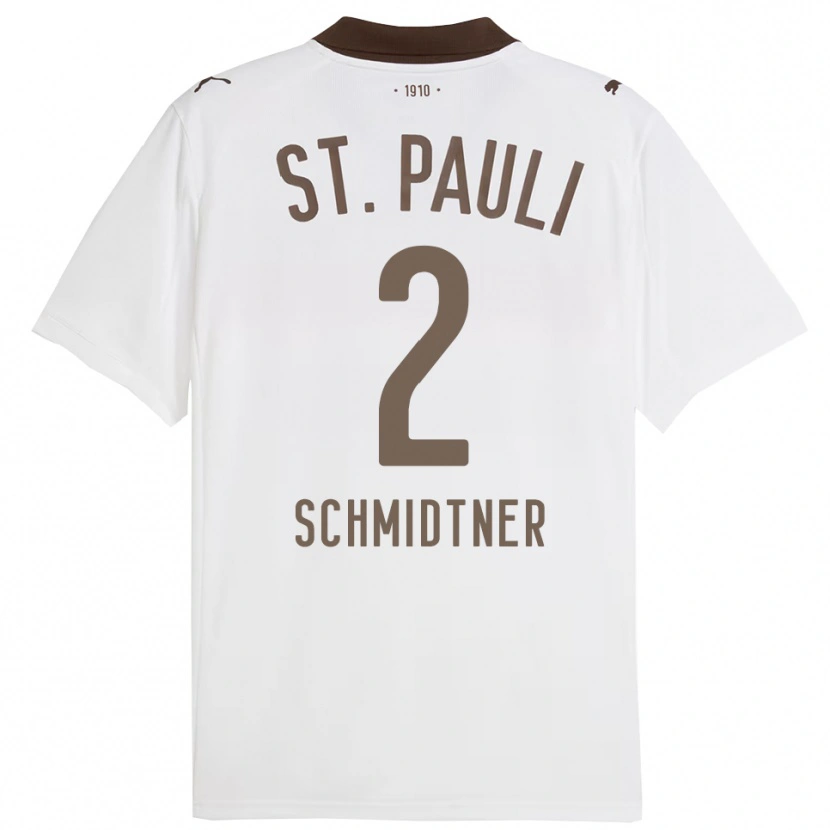 Danxen Kinderen Victor Schmidtner #2 Wit Rood Uitshirt Uittenue 2025/26 T-Shirt