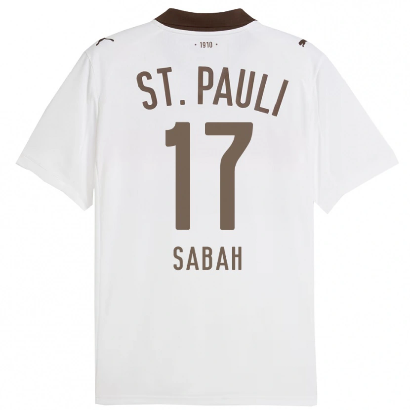 Danxen Kinderen Haron Sabah #17 Wit Rood Uitshirt Uittenue 2025/26 T-Shirt