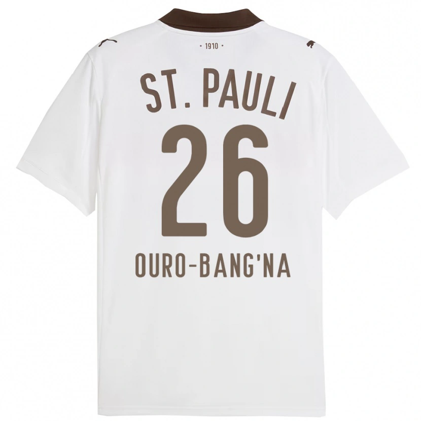 Danxen Kinderen Samir Ouro-Bang'na #26 Wit Rood Uitshirt Uittenue 2025/26 T-Shirt