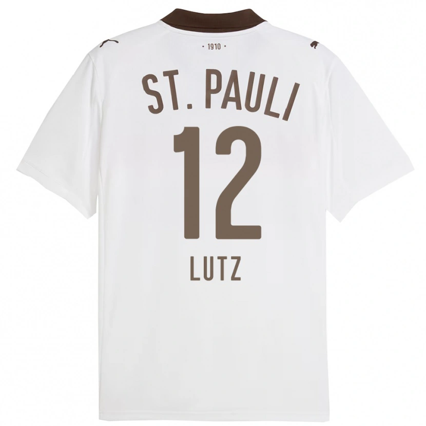 Danxen Kinderen Josefin Lutz #12 Wit Rood Uitshirt Uittenue 2025/26 T-Shirt