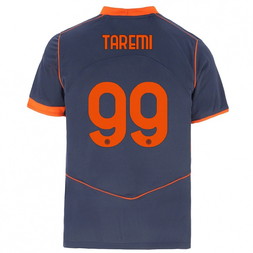 Danxen Kinderen Mehdi Taremi #99 Grijs Oranje Thuisshirt Derde Tenue 2025/26 T-Shirt