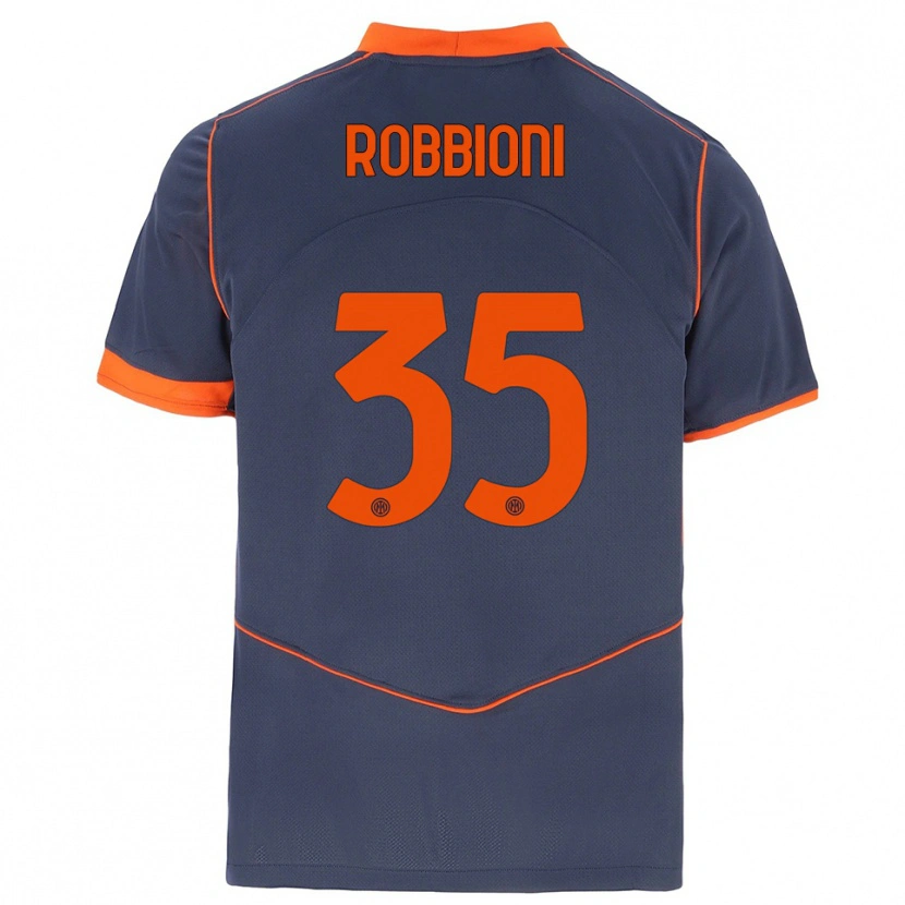Danxen Kinderen Matilde Robbioni #35 Grijs Oranje Thuisshirt Derde Tenue 2025/26 T-Shirt