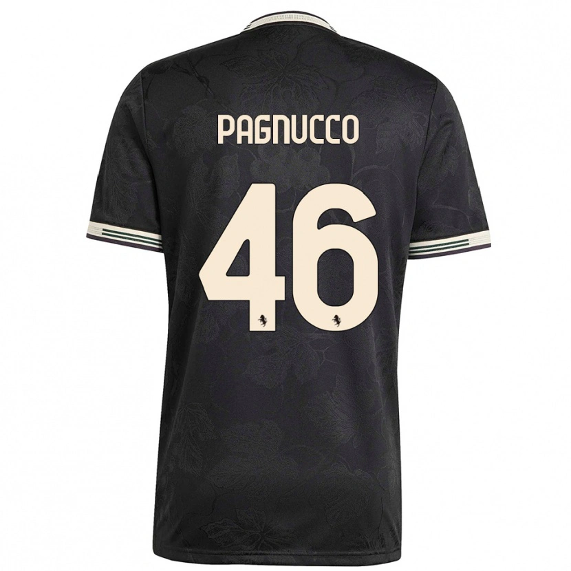 Danxen Kinderen Filippo Pagnucco #46 Zwart Wit Groen Thuisshirt Derde Tenue 2025/26 T-Shirt