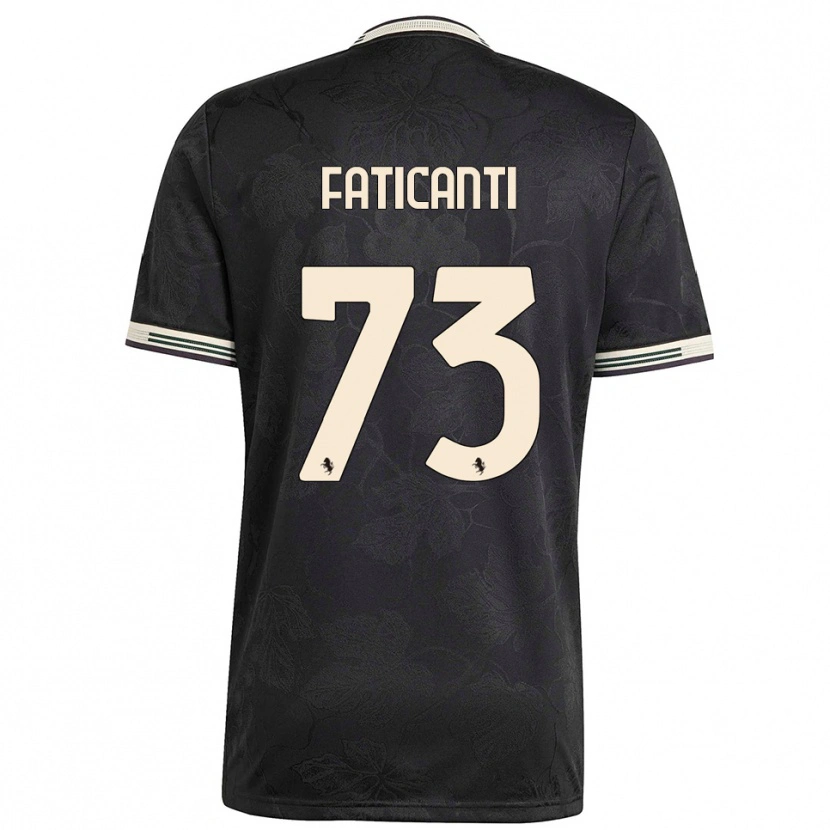 Danxen Kinderen Giacomo Faticanti #73 Zwart Wit Groen Thuisshirt Derde Tenue 2025/26 T-Shirt