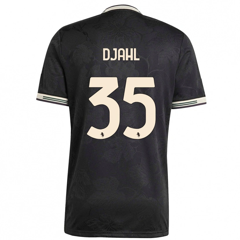 Danxen Kinderen Rayan Djahl #35 Zwart Wit Groen Thuisshirt Derde Tenue 2025/26 T-Shirt