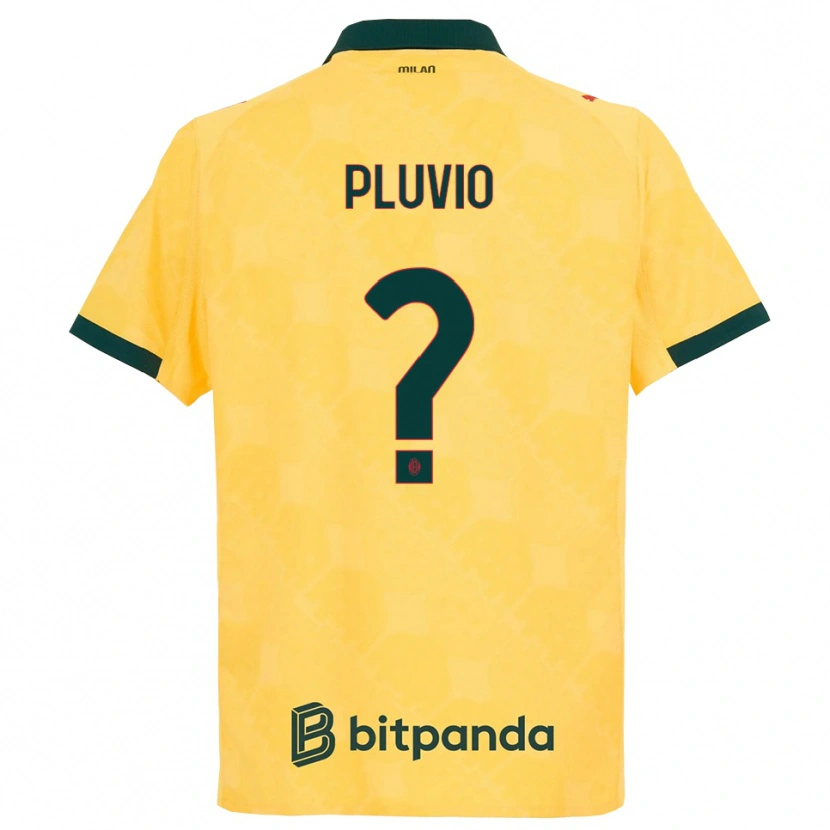 Danxen Kinderen Nicholas Pluvio #0 Geel Zwart Thuisshirt Derde Tenue 2025/26 T-Shirt