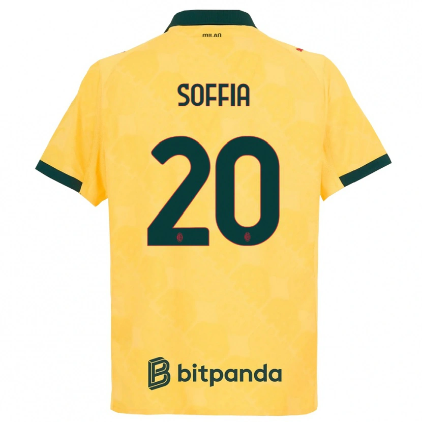 Danxen Kinderen Angelica Soffia #20 Geel Zwart Thuisshirt Derde Tenue 2025/26 T-Shirt