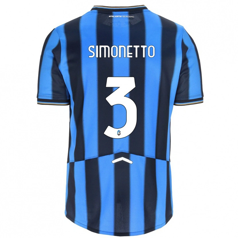 Danxen Heren Federico Simonetto #3 Hemelblauw Zwart Thuisshirt Thuistenue 2025/26 T-Shirt