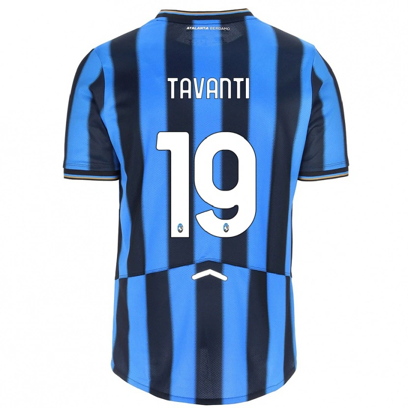 Danxen Heren Mattia Tavanti #19 Hemelblauw Zwart Thuisshirt Thuistenue 2025/26 T-Shirt
