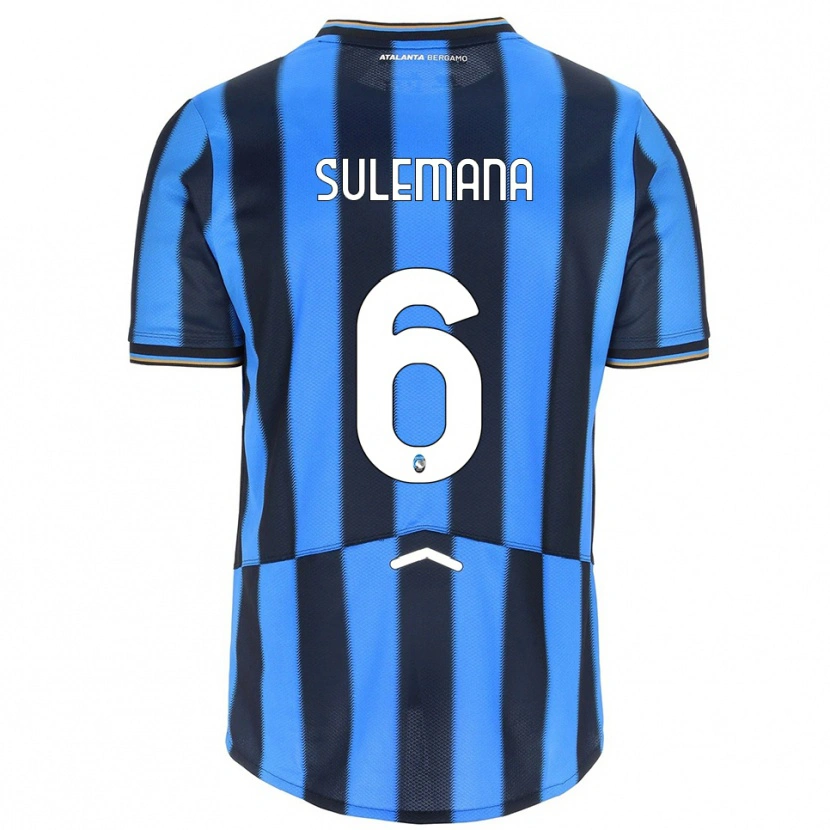 Danxen Heren Ibrahim Sulemana #6 Hemelblauw Zwart Thuisshirt Thuistenue 2025/26 T-Shirt