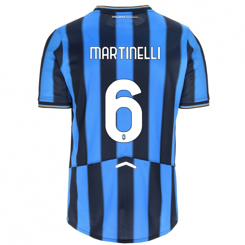 Danxen Heren Gabriel Martinelli #6 Hemelblauw Zwart Thuisshirt Thuistenue 2025/26 T-Shirt