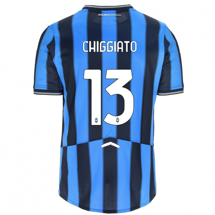 Danxen Heren Gabriele Chiggiato #13 Hemelblauw Zwart Thuisshirt Thuistenue 2025/26 T-Shirt
