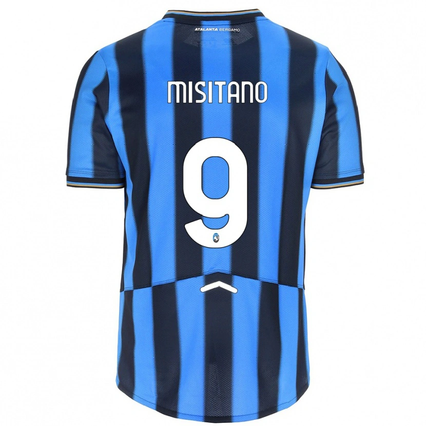 Danxen Heren Giulio Misitano #9 Hemelblauw Zwart Thuisshirt Thuistenue 2025/26 T-Shirt