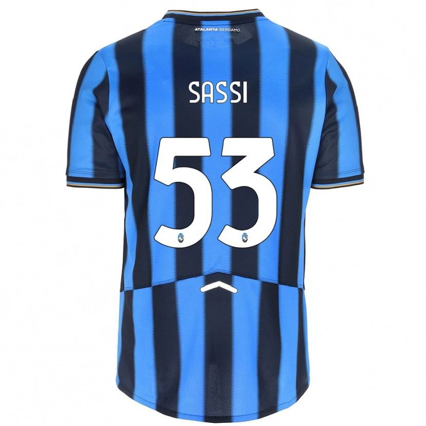 Danxen Heren Jacopo Sassi #53 Hemelblauw Zwart Thuisshirt Thuistenue 2025/26 T-Shirt