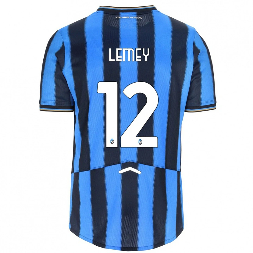 Danxen Heren Diede Lemey #12 Hemelblauw Zwart Thuisshirt Thuistenue 2025/26 T-Shirt