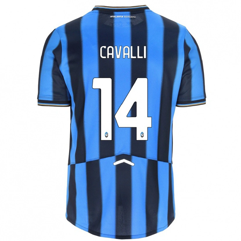 Danxen Heren Tommaso Cavalli #14 Hemelblauw Zwart Thuisshirt Thuistenue 2025/26 T-Shirt