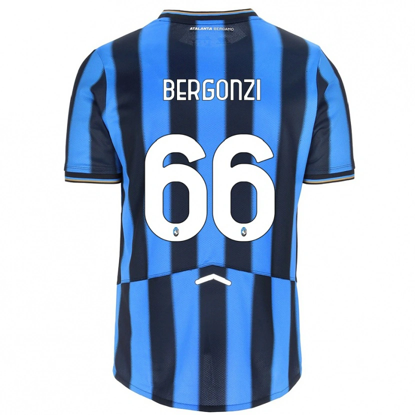 Danxen Heren Federico Bergonzi #66 Hemelblauw Zwart Thuisshirt Thuistenue 2025/26 T-Shirt