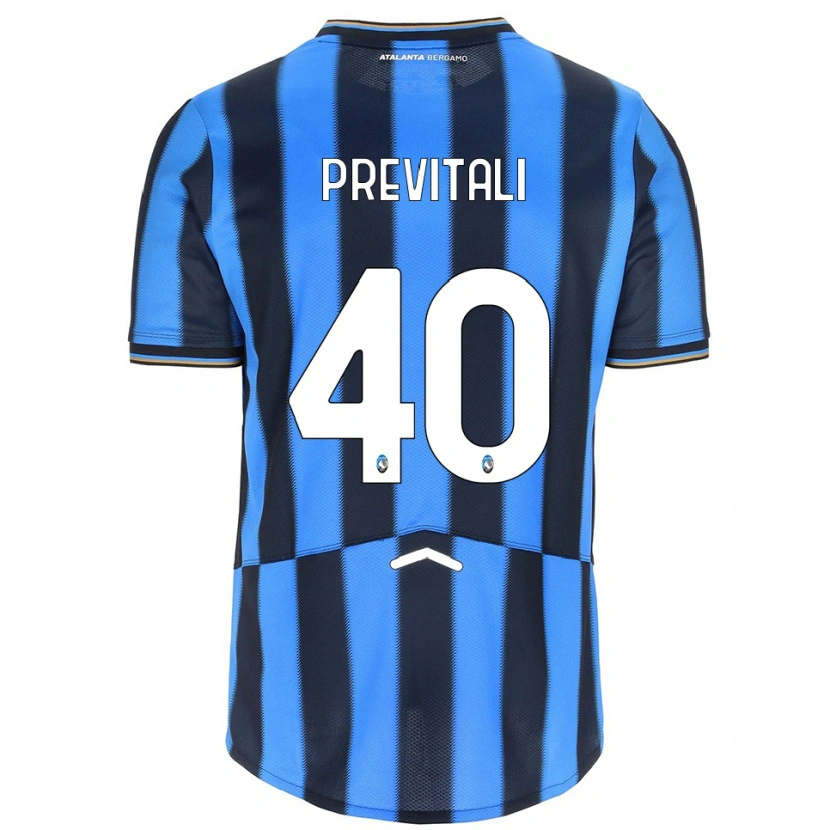 Danxen Heren Cristian Previtali #40 Hemelblauw Zwart Thuisshirt Thuistenue 2025/26 T-Shirt